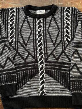 80s Geometric Sweater